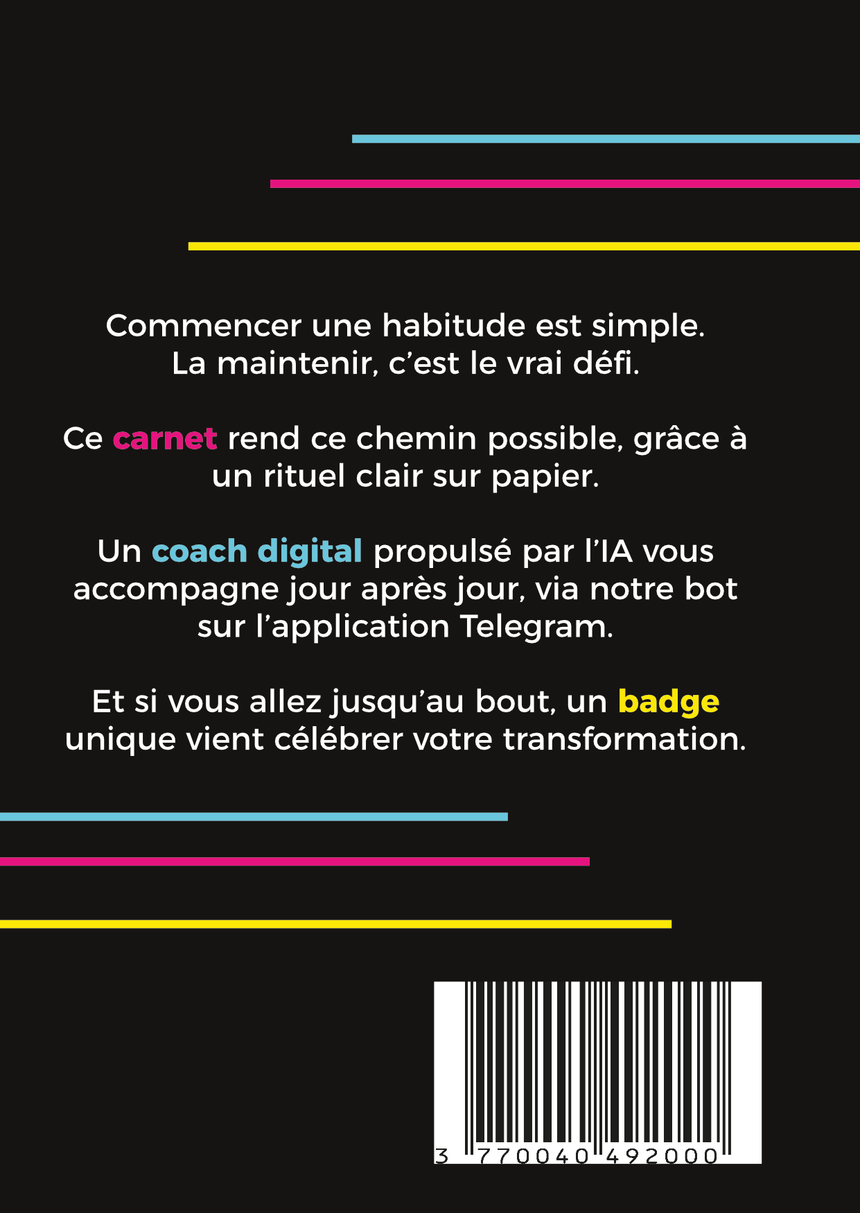 Vous valez vos habitudes – Carnet de routines 66 jours