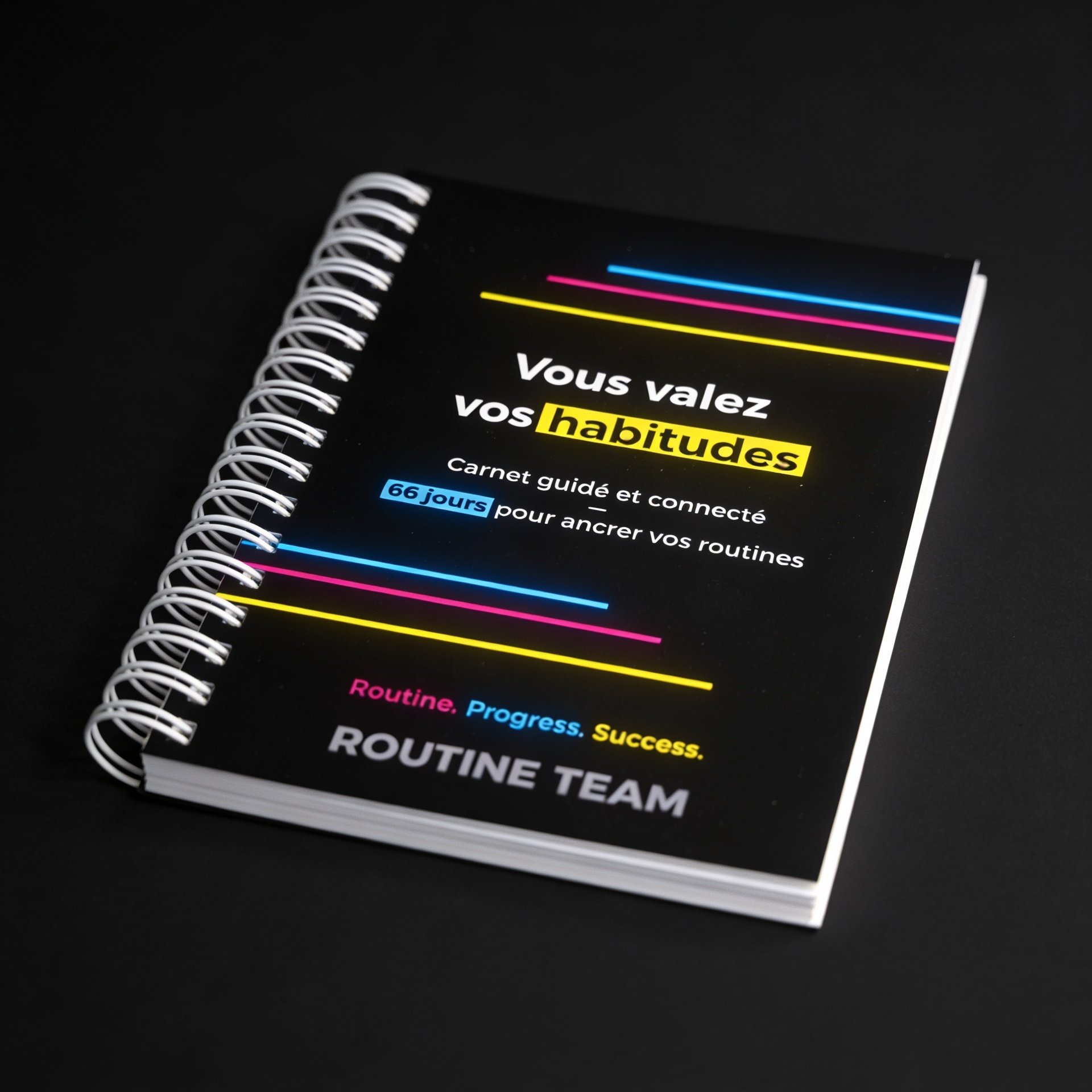 Vous valez vos habitudes – Carnet de routines 66 jours